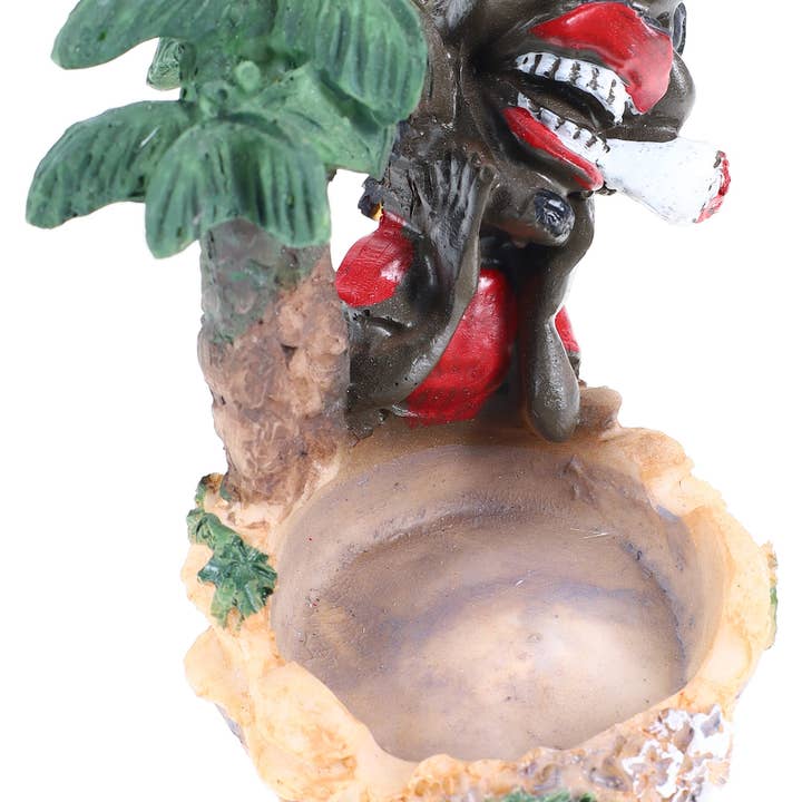 SPS Wholesale Inc - Wholesale Ashtray - 4″ Rasta Resin Ashtray, Assorted Designs - M04256