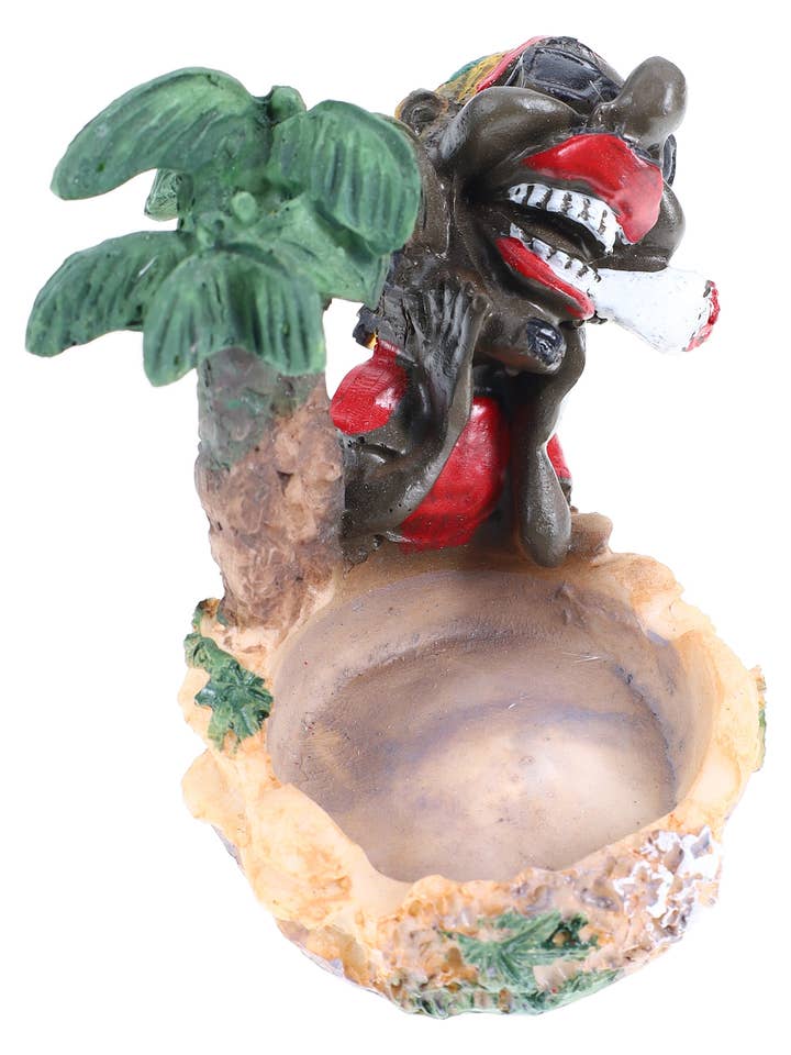 4″ Rasta Resin Ashtray, Assorted Designs - M0425 for wholesale by SPS Wholesale Inc