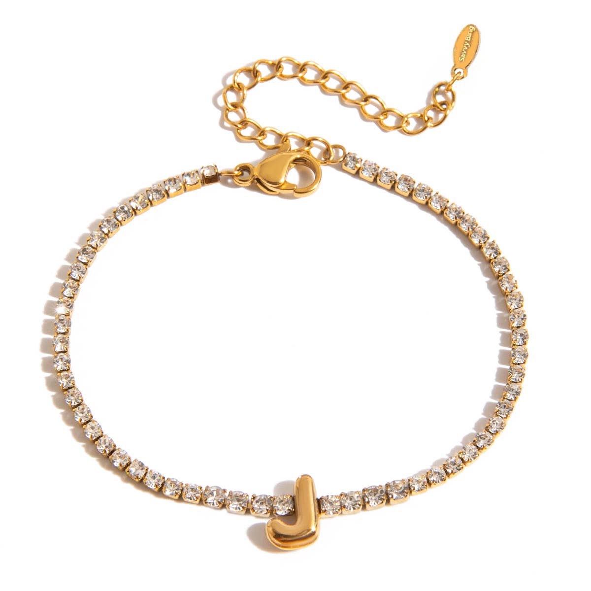 Savvy Bling - Wholesale Tennis Bracelet - Initial Tennis Bracelet Water Resistant9