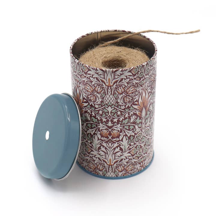 Robert Frederick Ltd – ferramenta de jardinagem por atacado – Jardim de Laranjal e Cordel Doméstico em Lata Recarregável – Lata com Design de William Morris