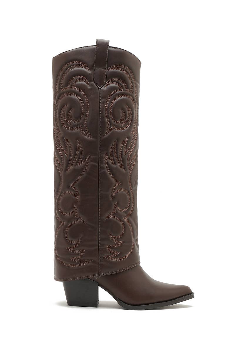 Joia Paris - Wholesale Boots - Women's - Santiag boot with heel, stitched pattern, and WZ-92 cuff14