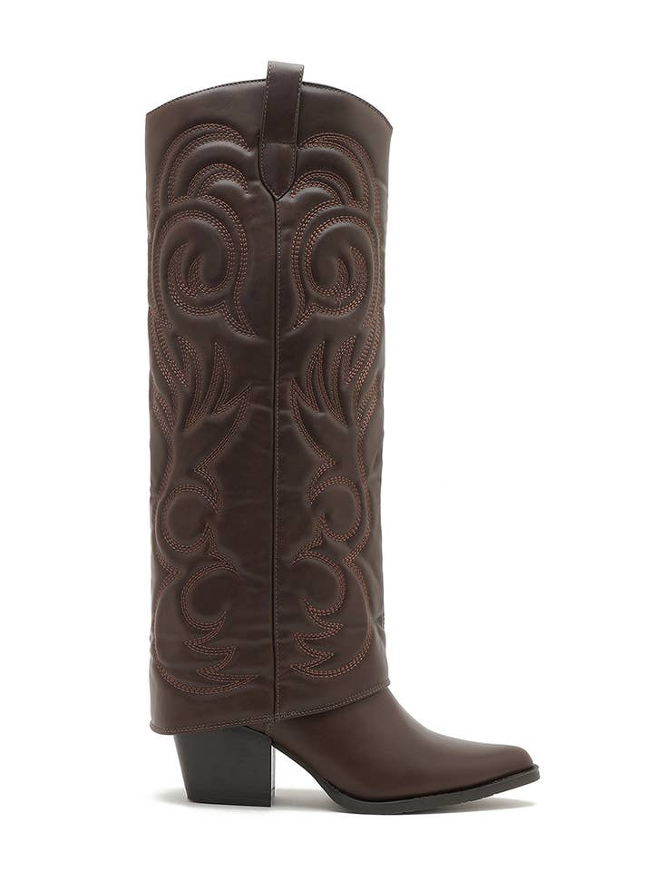 Joia Paris - Wholesale Boots - Women's - Santiag boot with heel, stitched pattern, and WZ-92 cuff14