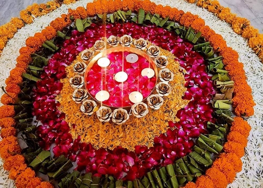 Anuna Enterprises LLC - Wholesale Candle Holder - Handmade Rose Urli Bowl for Home/Diwali Decoration Items 4