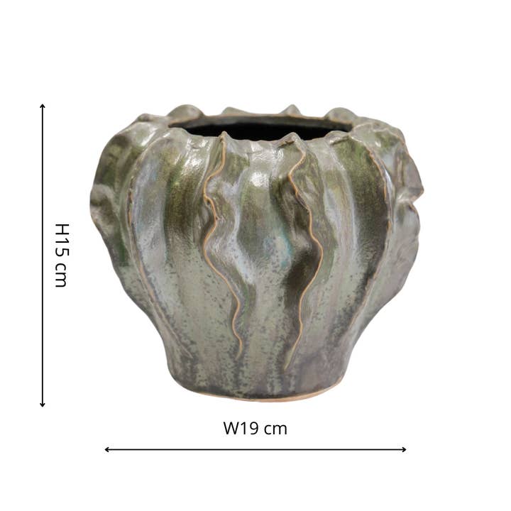 Ivyline - Vendita all'ingrosso Vasi per piante - Fioriera da Interno in Ceramica Corallo Scarlatto