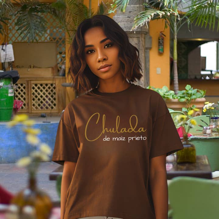 Chulada de Maíz Prieto Graphic Tee - Proudly Mexican & Unique | Camiseta con Orgullo y Estilo for wholesale by Bloom Designs