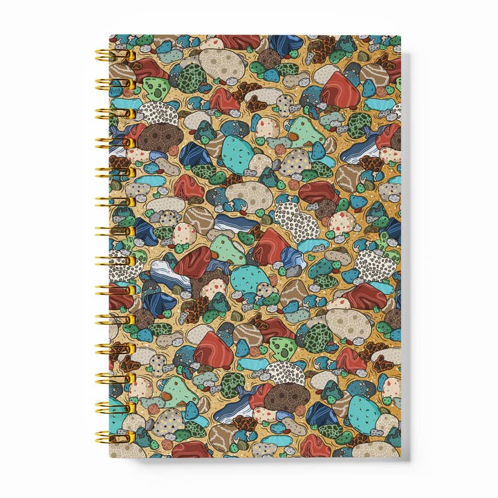 June Apothicarie - Wholesale Notebook - Midwest Beach Rocks Spiral Notebook