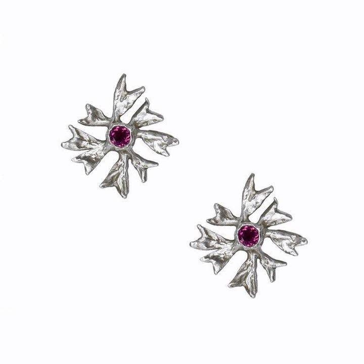 Sandrine B. Jewelry – wholesale Solitärörhängen – lönn blomma örhängen