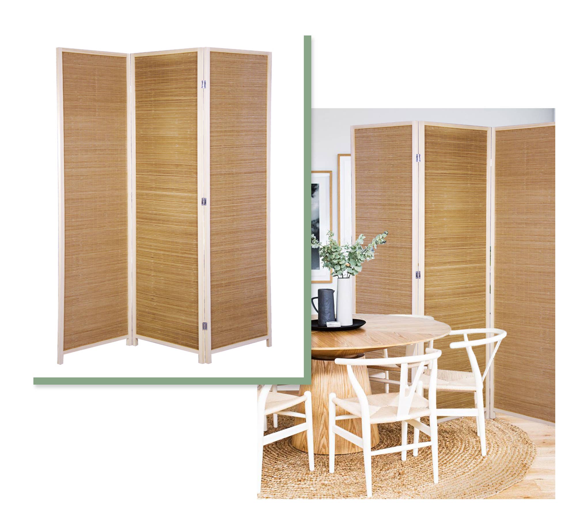 Screen Gems - Wholesale Room Divider - Osaka Screen Gems 3 Panel Bamboo Room Divider6