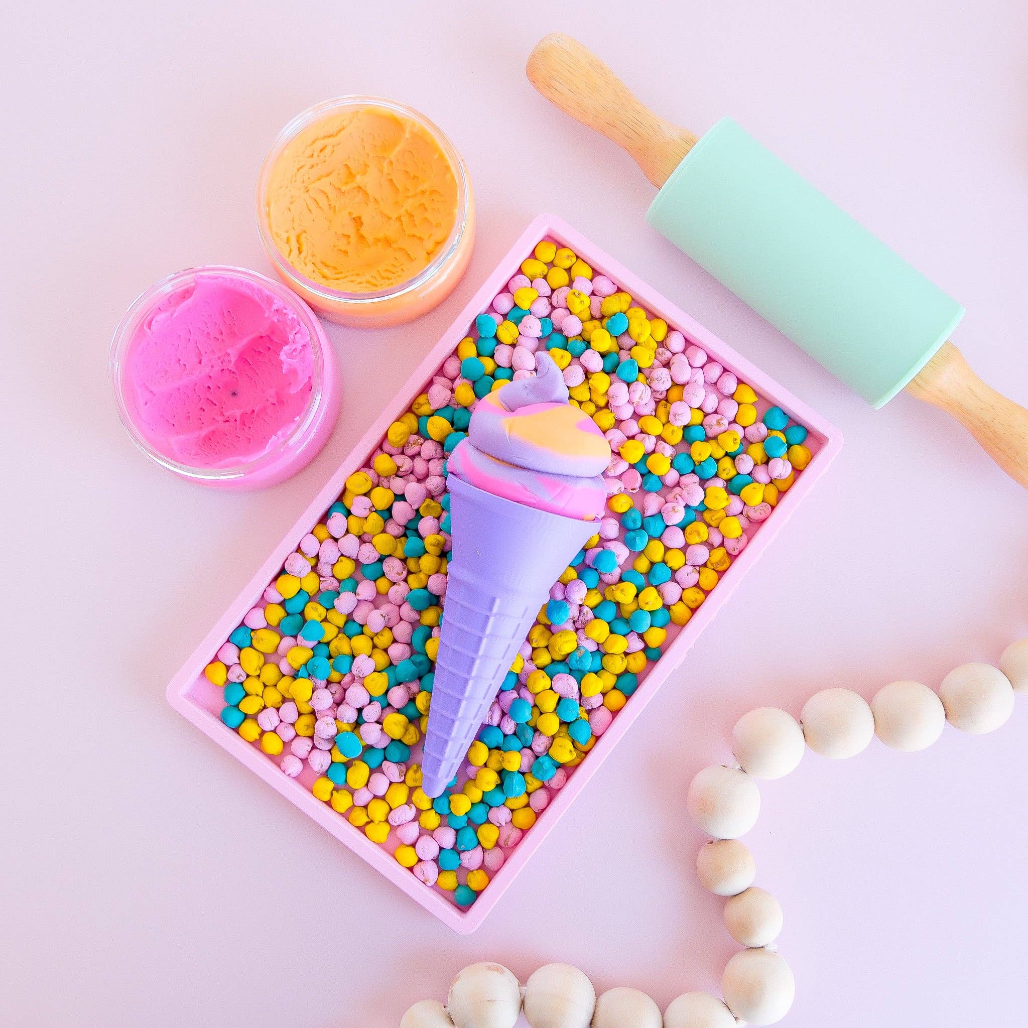 Play Sense - Vente Lot de jouets – enfant - Cornet de glace écologique8