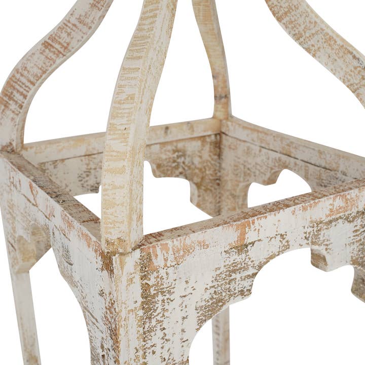 My Amigos Imports - Wholesale Lantern - Kota Farmhouse Wood Lantern-Set of 3- Lanterns-White-Beauty8