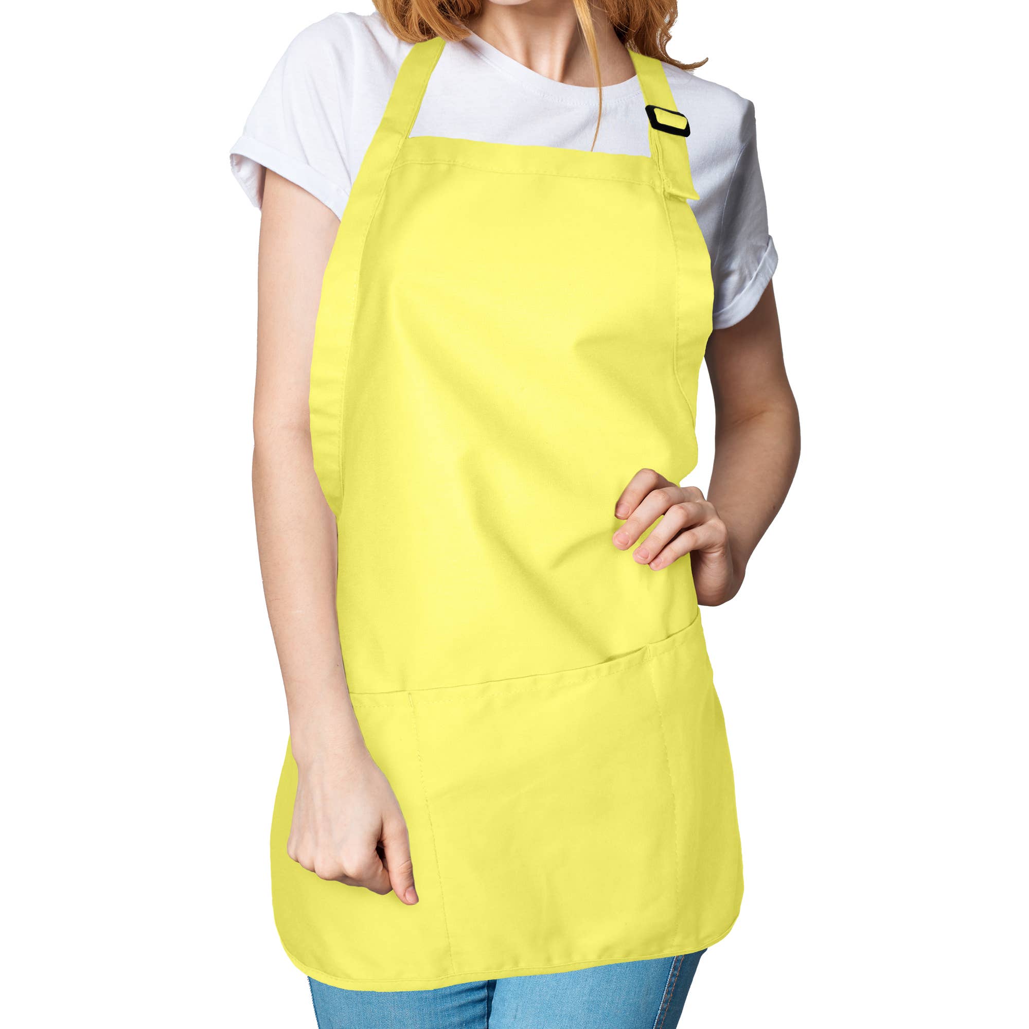 Dalix - Wholesale Apron - DALIX Apron Commercial Restaurant Bib Poly Cotton 3 Pockets17