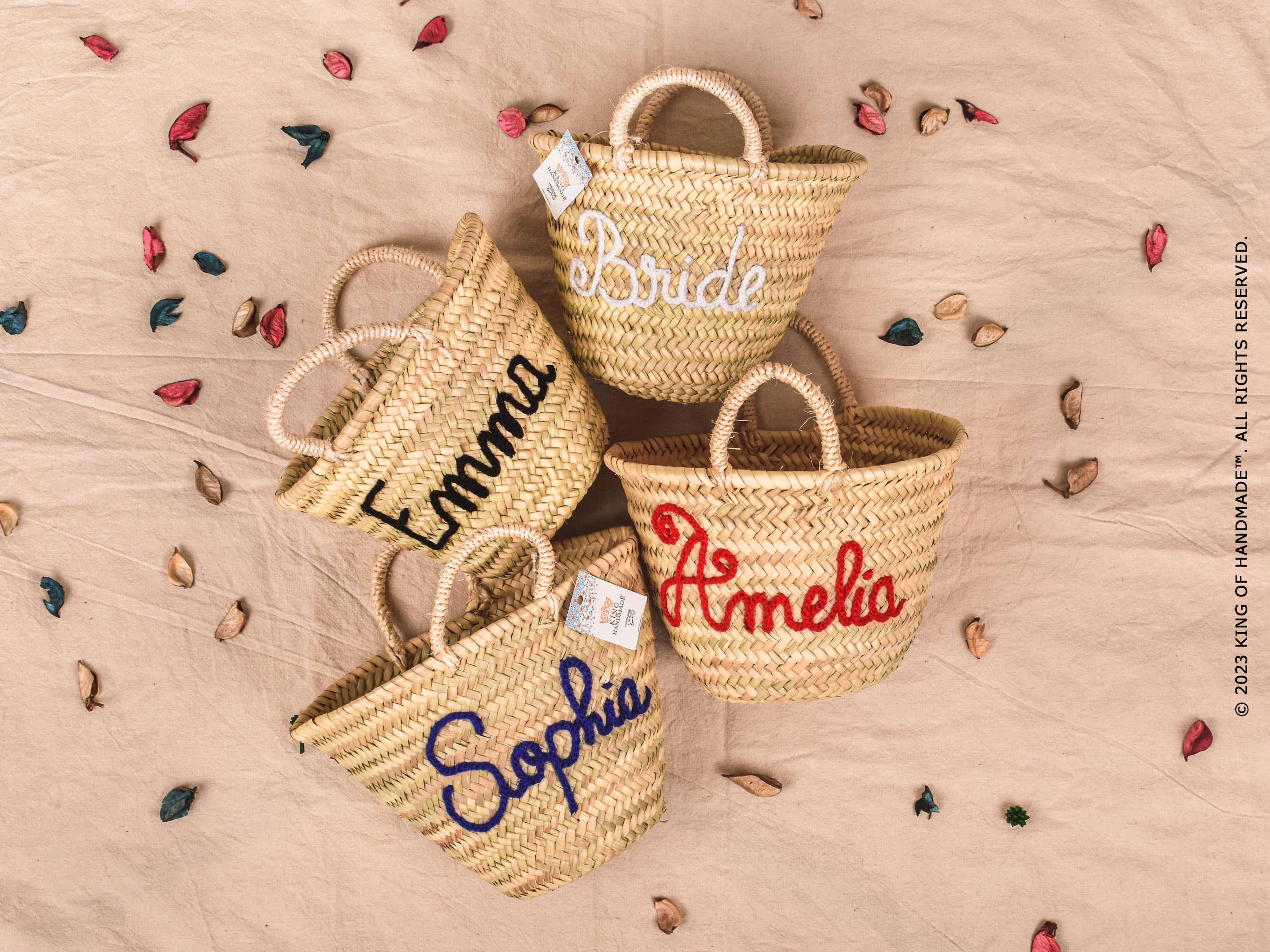 King Of Handmade - Wholesale Beach Bag - Personalized Straw Bag For Bride, Bachelorette party2