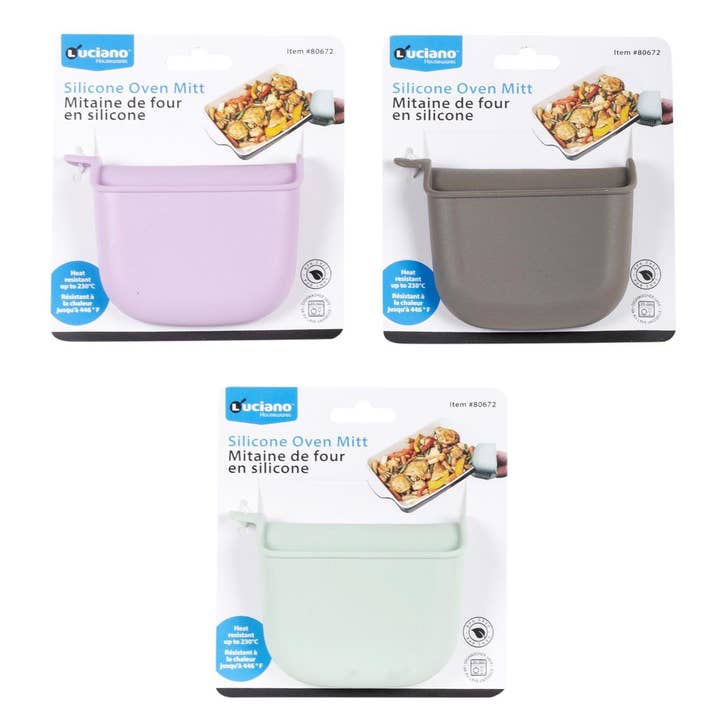 Luciano Silicone Oven Mitt, Heat-Resistant & Non-Slip for wholesale by Luciano Gourmet