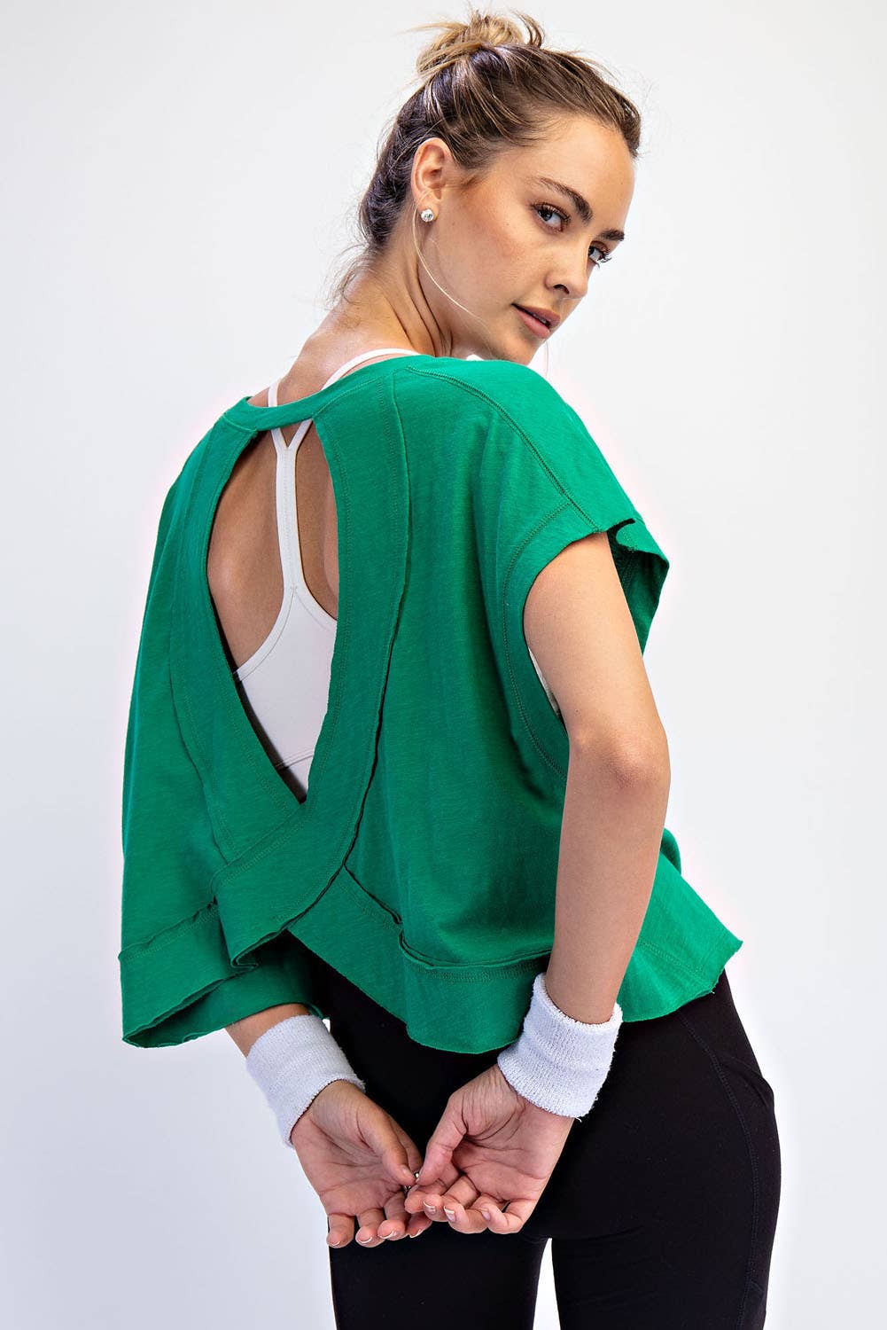 Rae Mode - Wholesale Shirt - Women's - COTTON SLUB OPEN BACK TOP33