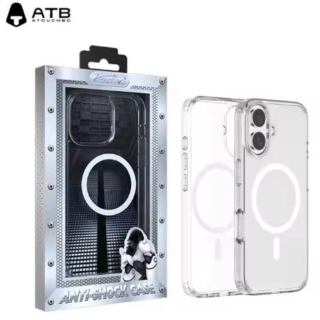 I Phone 16 Plus Anti-Shock Case – MagSafe Compatible, Clear, Drop Protection for wholesale by Wittbizz Snacks