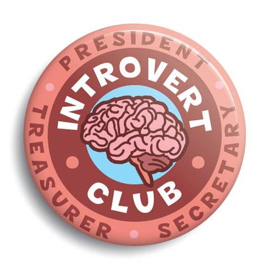 Bouton Club Introvert pour la vente par Monsterologist