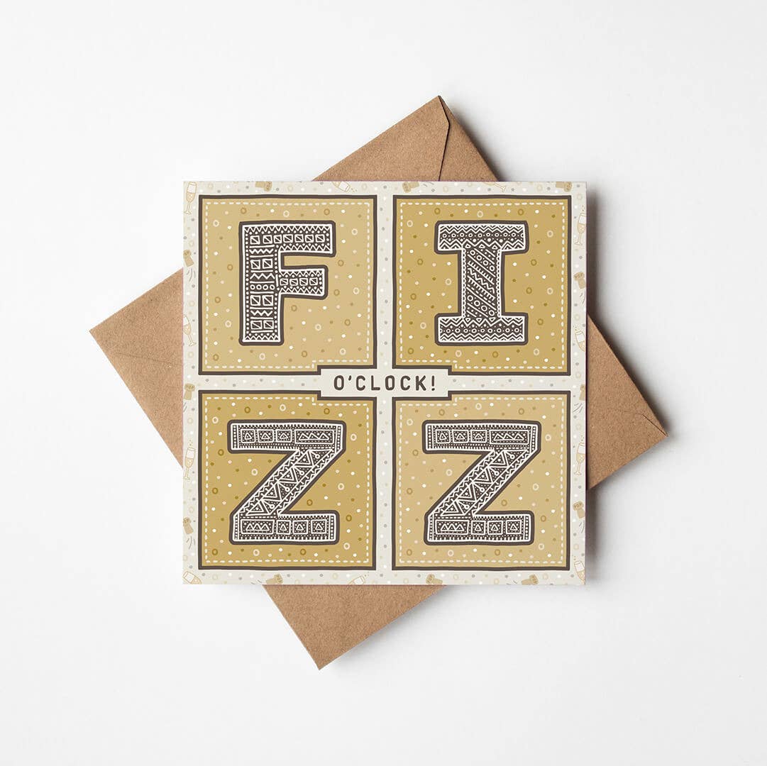 Jess A Little Creative - Wholesale Congratulations Card - Fizz O'Clock Prosecco Congratulations Card