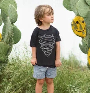 River Road Clothing Company - Vente T-shirt sérigraphié – enfant - Tornade du Texas (Jeunesse)1