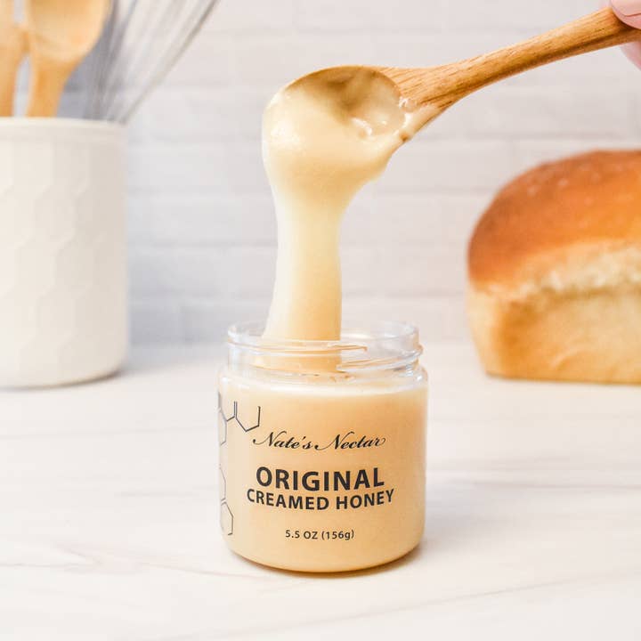 Original Creamed Honey for wholesale by Nate's Nectar