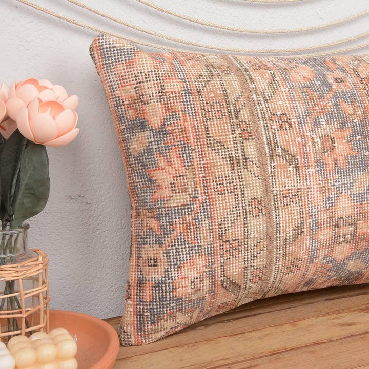 Antique Kilim Patchwork Pillow Home Decor 16x24 for wholesale by Kilim Pillow Decors