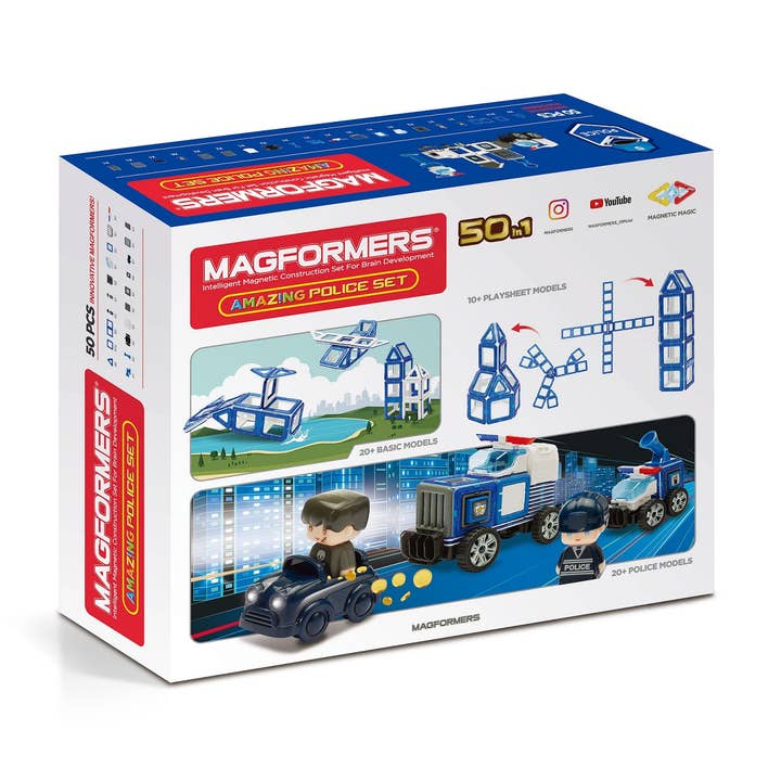 Magformers Australia - Wholesale Building set – Child - Amazing Police Set