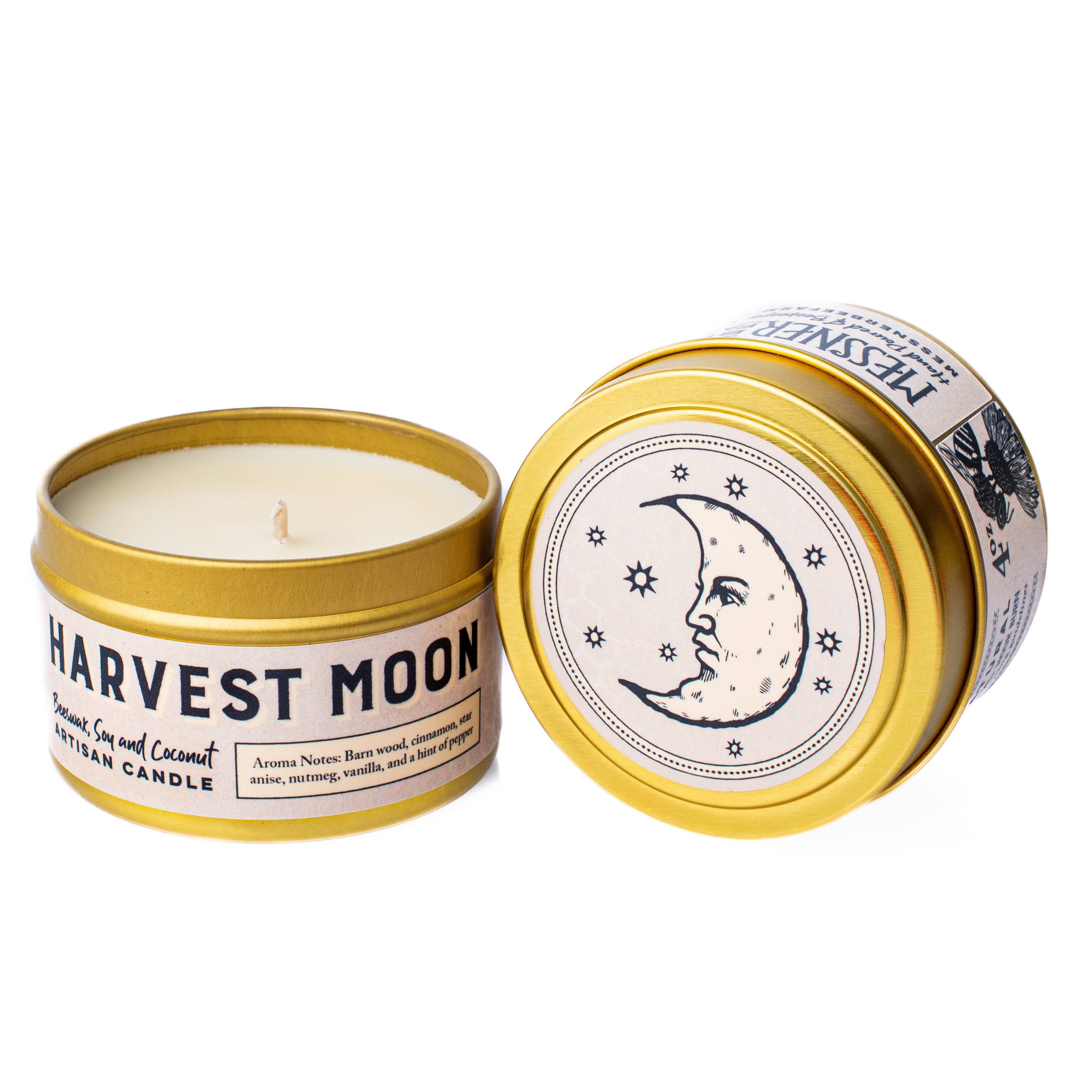 Messner Bee Farm - Wholesale Travel Candles - Harvest Moon 4oz. Candle - Paraffin free!0