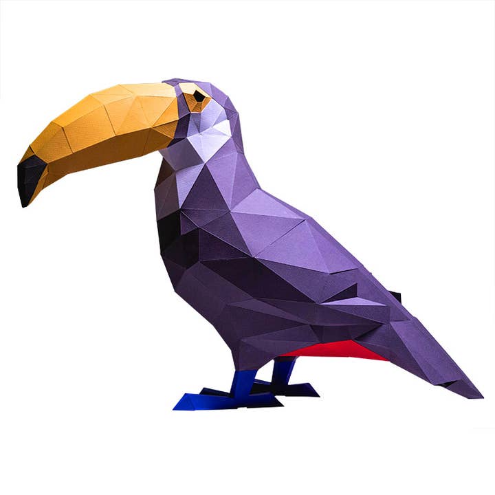PAPERCRAFT WORLD – wholesale DIY craft kit – Toucan 3D Paper Art Origami Model, Bird PaperCraft Kit2