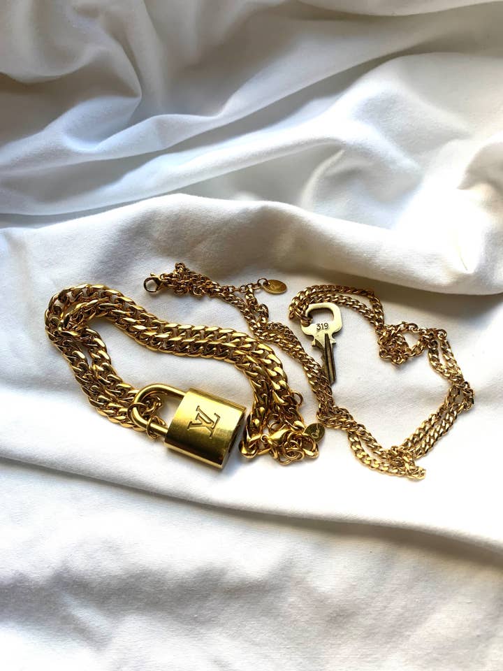 Vintage Lock and Key Necklace for wholesale by Ona Chan Jewelry