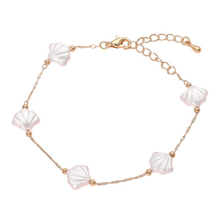 Sensibling Corp. - Wholesale Charm/Dangle Bracelet - Shell Charm Dainty Beach Inspired Bracelet1