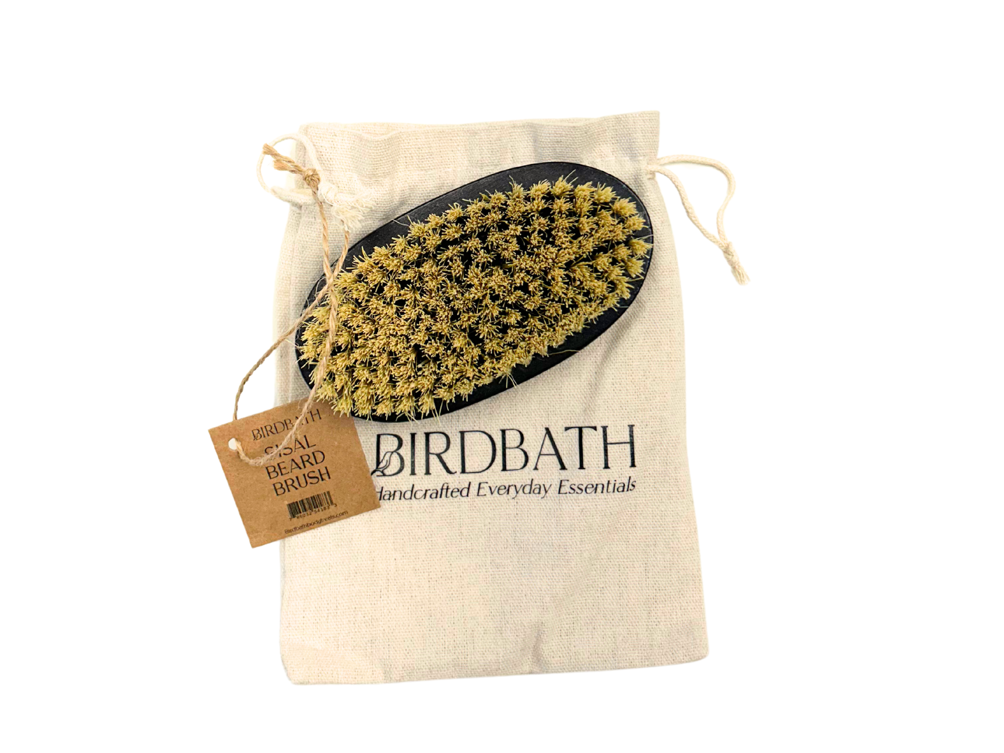 Birdbath - Wholesale Beard Brush/Comb - Sisal Beard Brush1