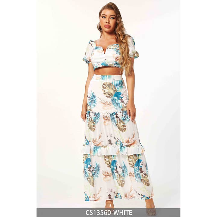 Top og maxinederdel sæt for engroshandel hos Chicways