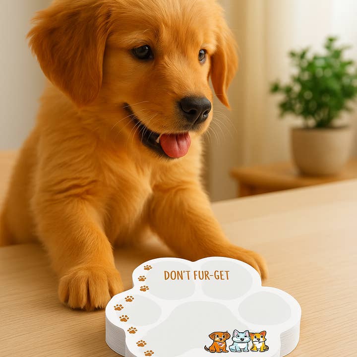 Post-it® Notes Design Series - Wholesale Sticky Notes - Paw Post-it® Notes - Set of 3 - Puppy Pun Sticky Notes1