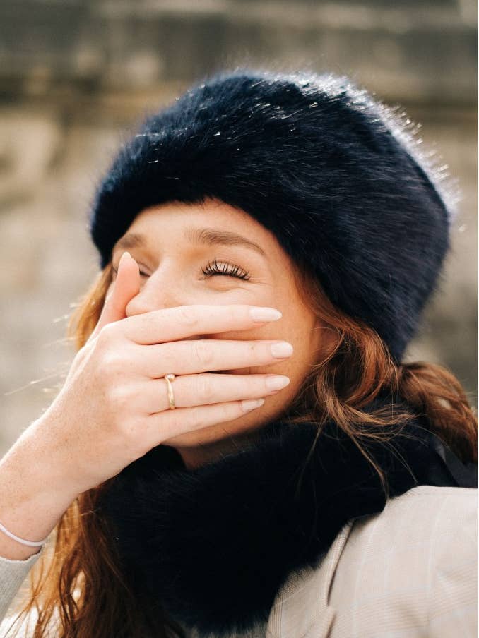 Chapéu Chantal de Pele Sintética de Alta Qualidade por atacado de ALINE