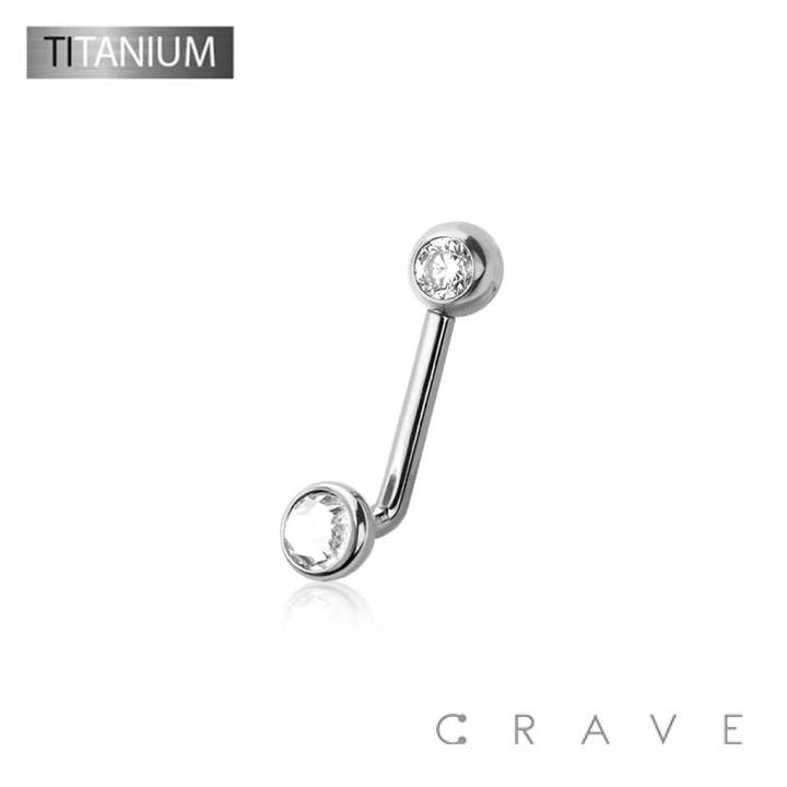 CRAVE - Wholesale Enkele oorbel - Implantaatkwaliteit titanium Christina piercing barbells VCH bar3