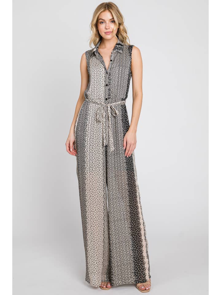 ELLEBORN - Wholesale Jumpsuit - Women's - Printed Jumpsuits 3376M-1