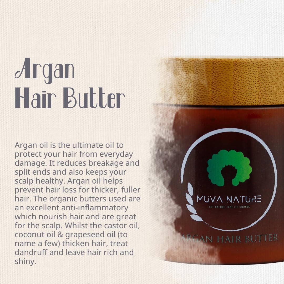 Muva Nature - Vendita all'ingrosso Gel/Mousse per acconciature - Burro per capelli all'argan - 250ml1