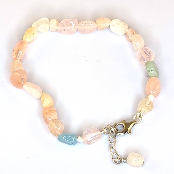 Morganit-Perlenarmband für den Großhandel von Ping Ping Jewellery