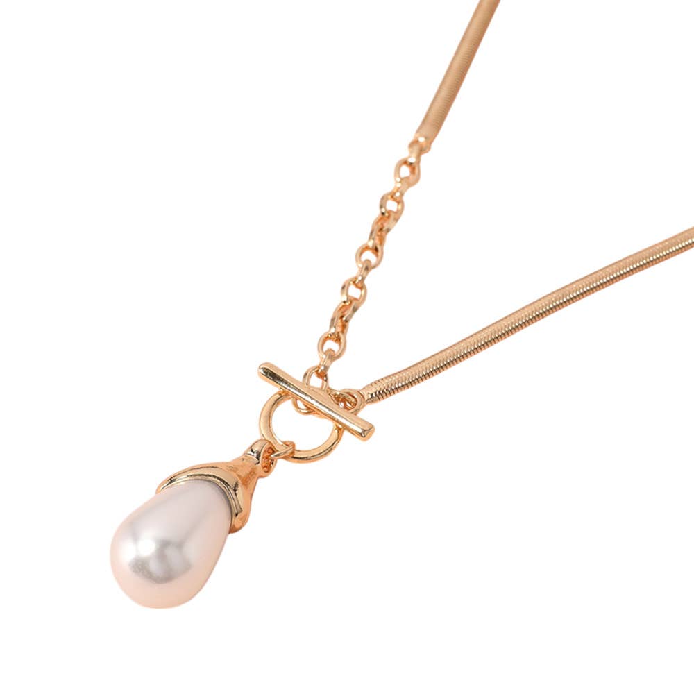Sensibling Corp. - Wholesale Pendant/Charm Necklace - SECRET BOX_Pearl Toggle Pendant Necklace
3
