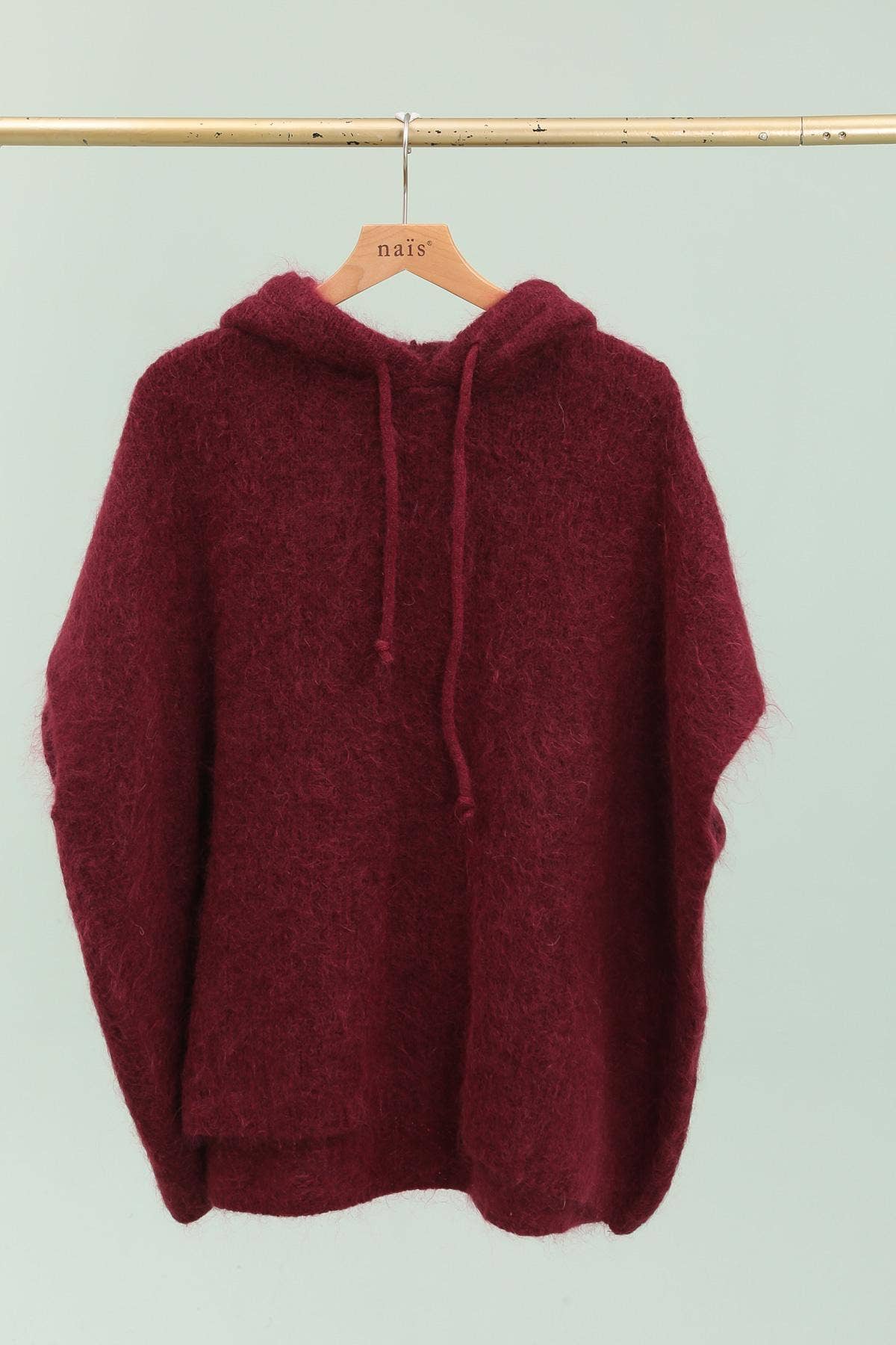 NAÏS PARIS - Wholesale Poncho - Women's - Mohair and wool hooded poncho sweater3