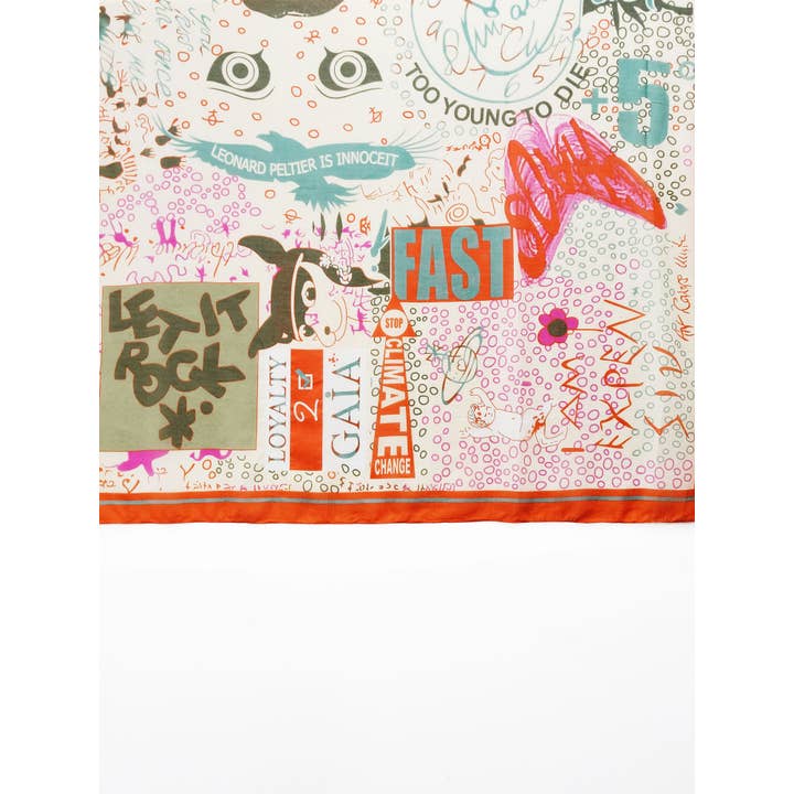 Raj Trading & Imports (USA) Inc. - Wholesale Scarf - Women's - Valeria Square Printed Airy Scarf6