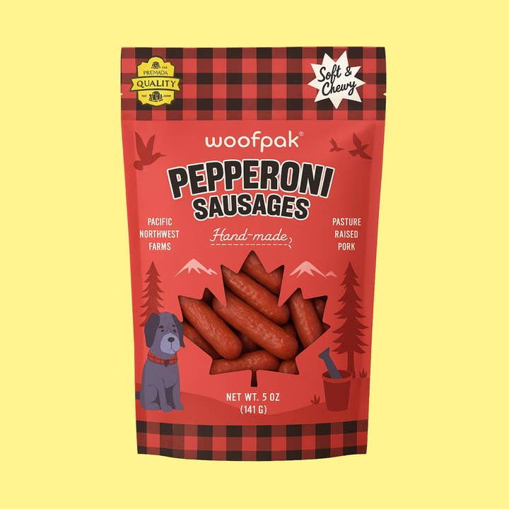 Pepperoni Sausages for wholesale by Woofpak Dog Bakery