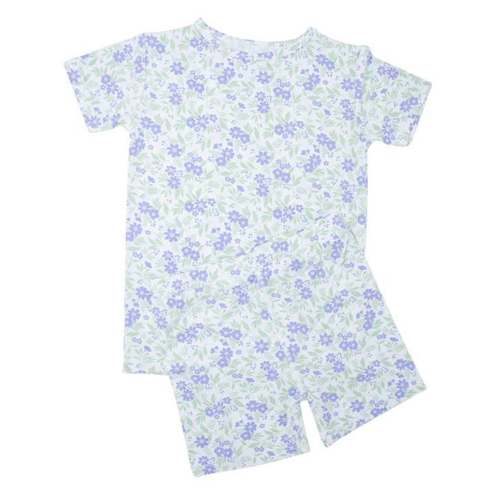Pijama de verano - Flor vintage violeta para venta al por mayor de Sweet Bamboo