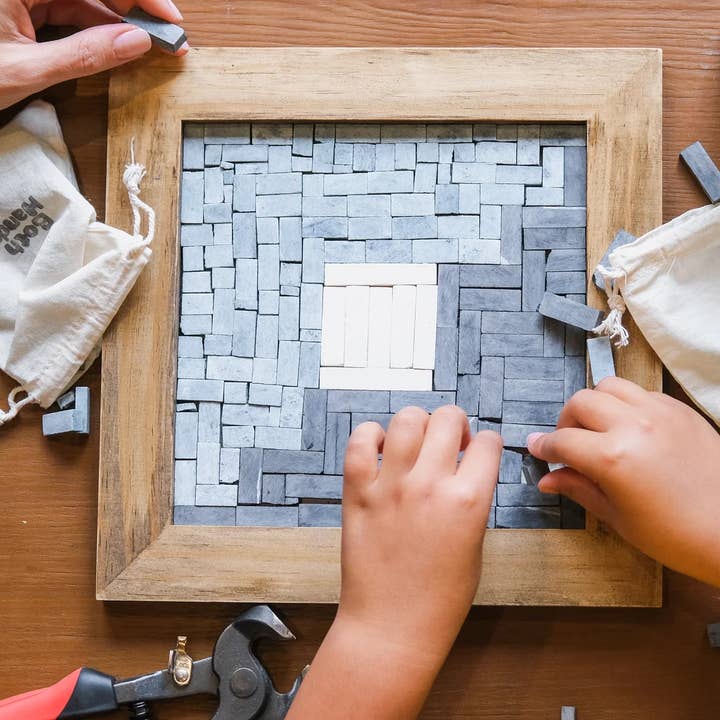 Both Hands Crafts - Wholesale DIY Craft Kit - "Stepstone - Oak" - Beginner Mosaic Kit - Wall Art3