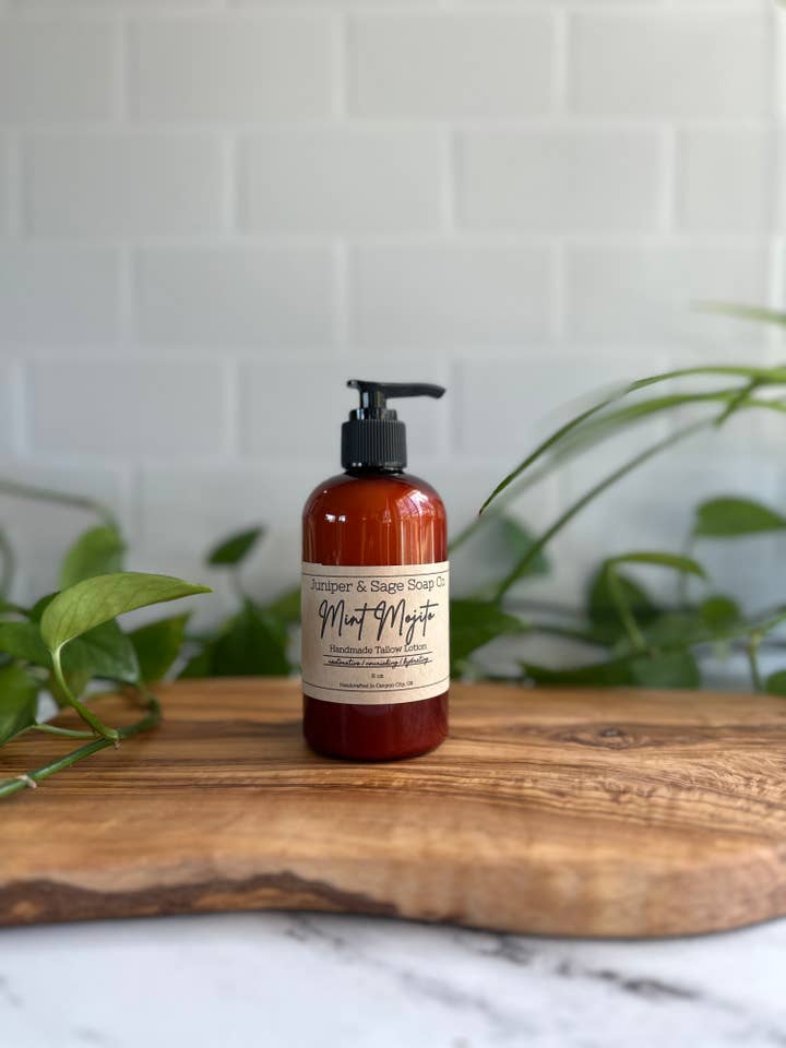 Mint Mojito - Tallow Lotion for wholesale by Juniper & Sage Soap Co. LLC