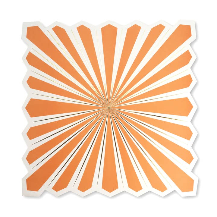 MCL24-PL14- Orange Celebration Chic Placemats for wholesale by Gatherings by Curated Paperie