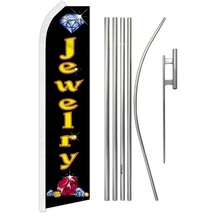 Sieraden Super Vlag & Mast Kit voor wholesale door Flags Importer