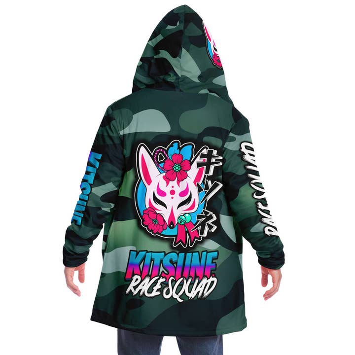 Capa premium de camuflaje Kitsune para venta al por mayor de Kitsune Race Squad