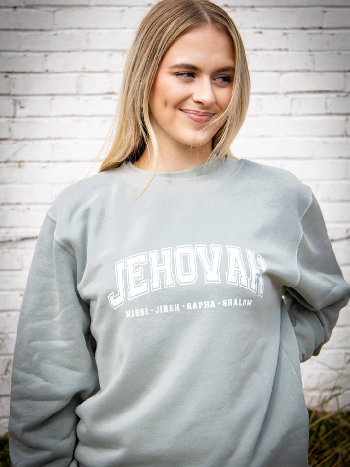 Jehovah | Christian Sweatshirt | Names of God Faith Apparel for wholesale by Salt + Light Design Co.