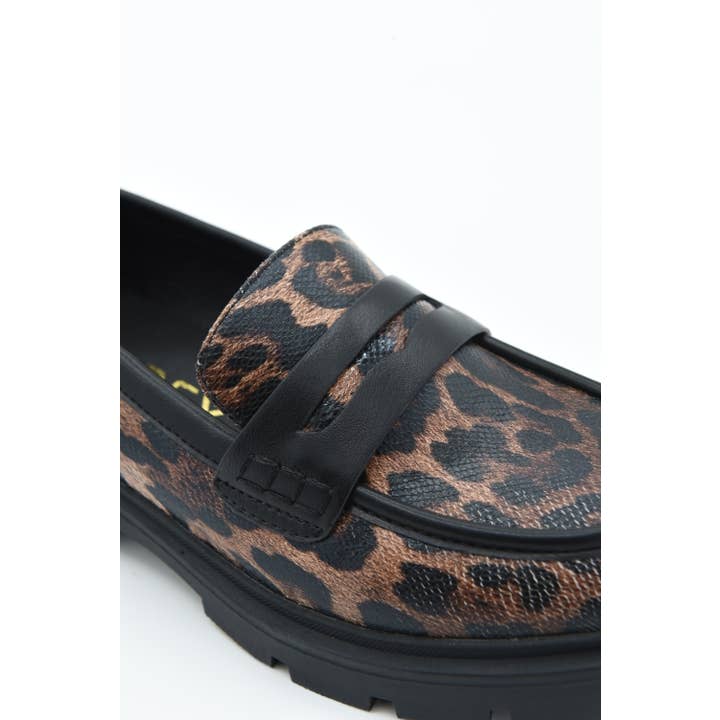 Azarey - Wholesale Loafers - Women's - Chunky snake animal-print loafer 459K050 15