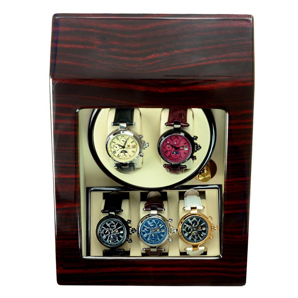 Cherrywood Steinhausen Heritage Single Winder for 2 Watches Storage for wholesale on Faire2
